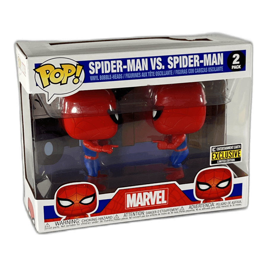 Spider-Man vs. Spider-Man Funny Meme - 2 Pack - Marvel - Funko Pop