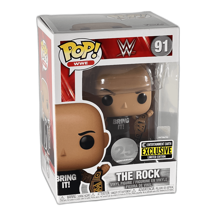 The Rock 91 (25 Anniversary) EE Exclusive - WWE - Funko Pop