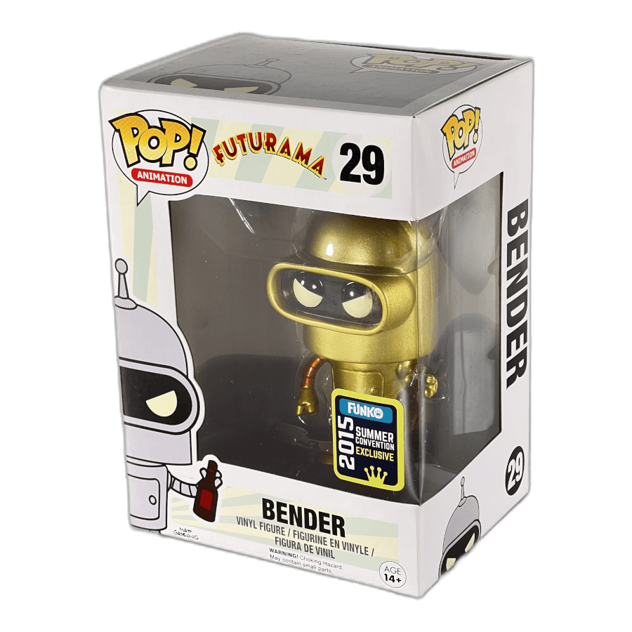 Bender (Gold) 29 - 2015 Summer Convention - Rare Funko Pop