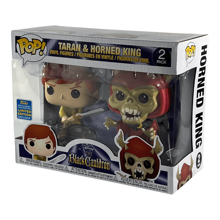 Taran & Horned King 2 Pack - 2019 Summer Convention - The Black Cauldron Disney - Funko Pop
