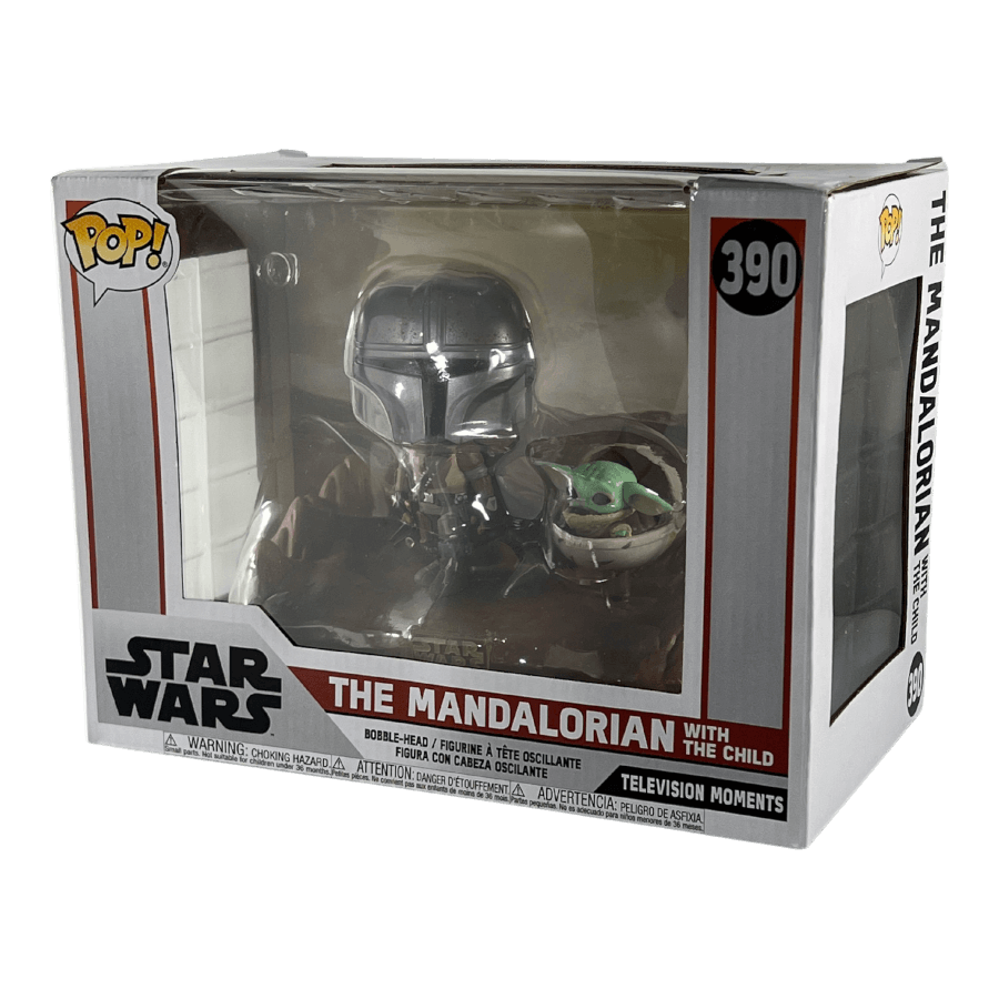 The Mandalorian with The Child 390 - Funko Pop Moments