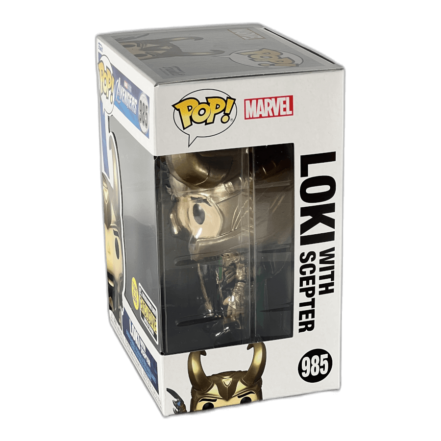 Loki with Scepter 985 (Glows in the Dark) - Marvel Avengers - Funko Pop