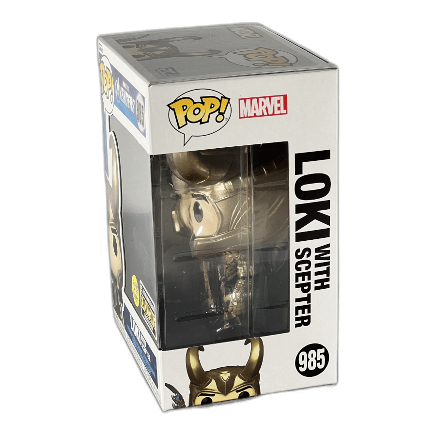 Loki with Scepter 985 (Glows in the Dark) - Marvel Avengers - Funko Pop