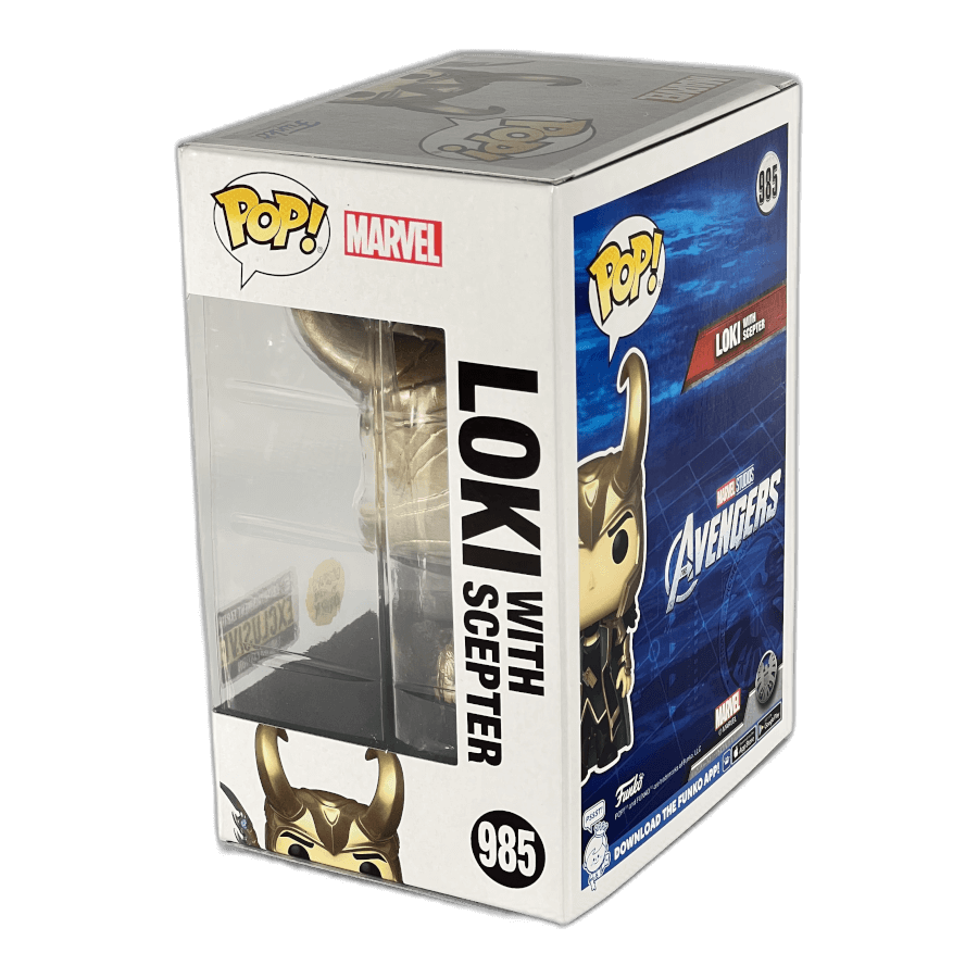 Loki with Scepter 985 (Glows in the Dark) - Marvel Avengers - Funko Pop