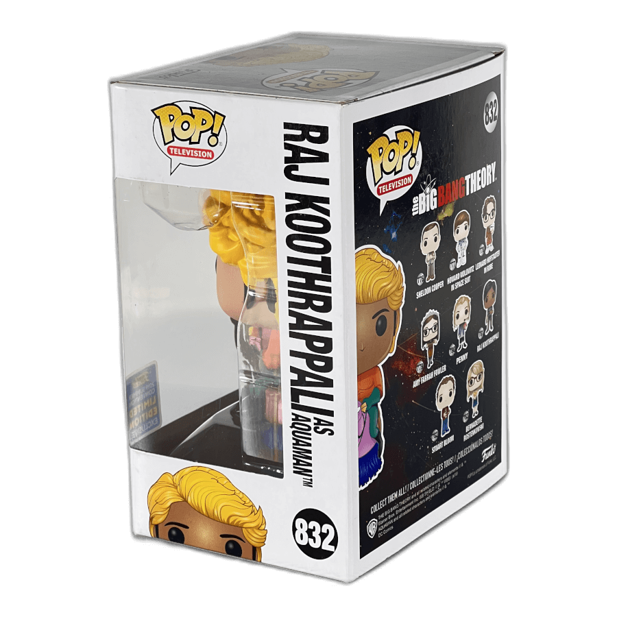 Raj Koothrappali as Aquaman 832 - 2019 Summer Convention - The Big Bang Theory - Funko Pop