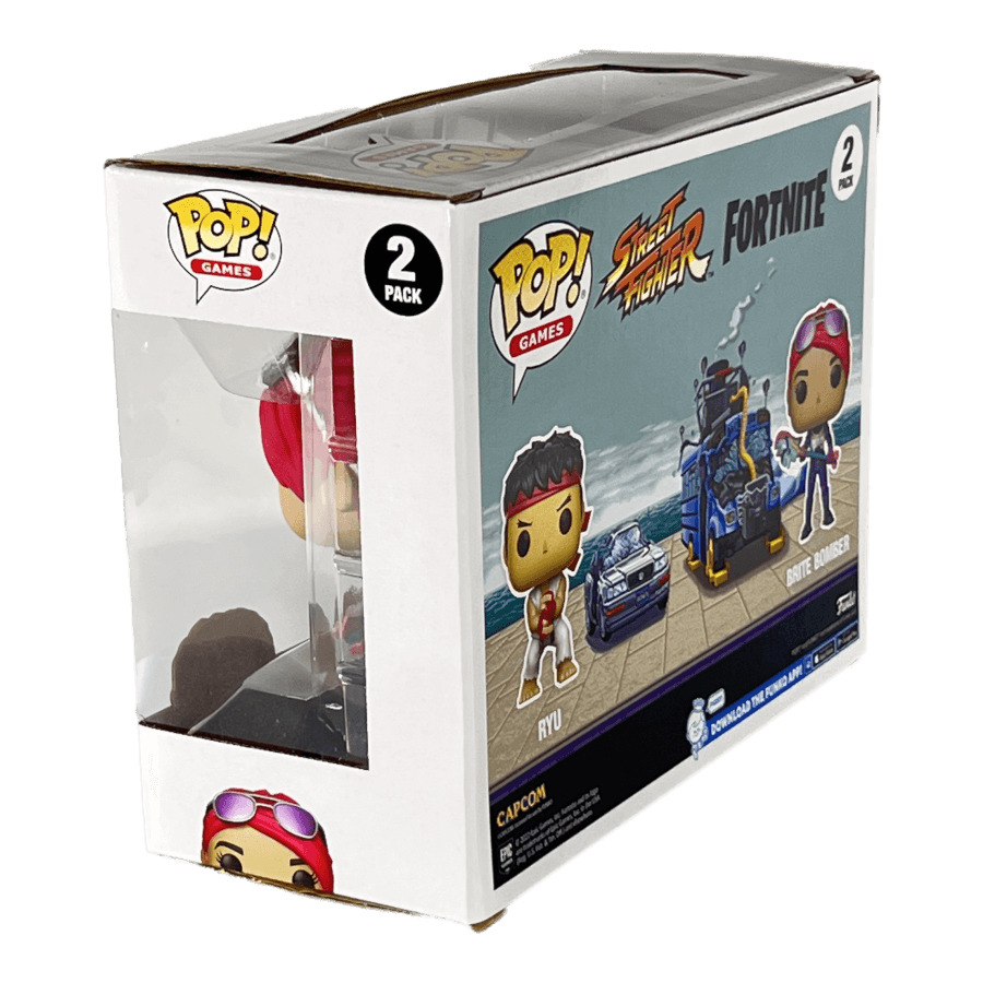 Ryu & Brite Bomber - 2 Pack - Street Fighter Fortnite - Funko Pop