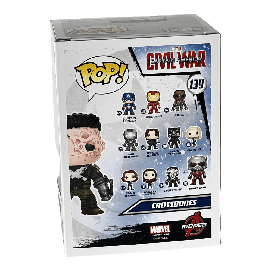 Crossbones (Unmasked) 139 - Civil War - Funko Pop