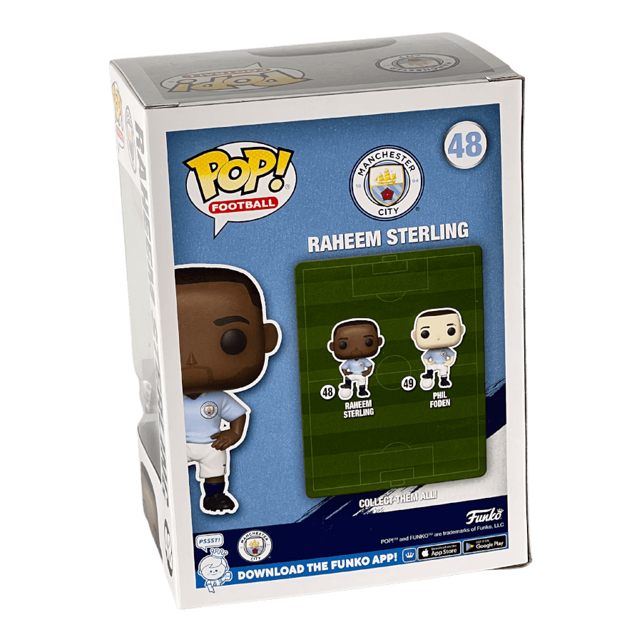 Raheem Sterling 48 - Manchester City Football - Funko Pop