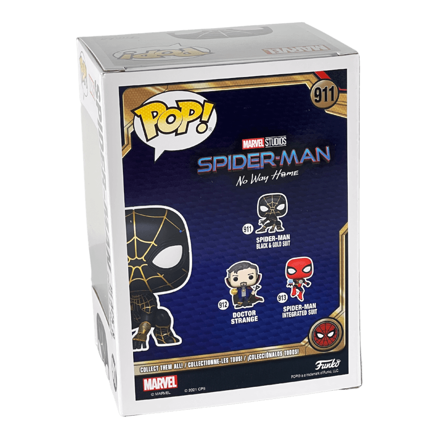 Spider-Man Black & Gold Suit 911 - Spiderman - Funko Pop