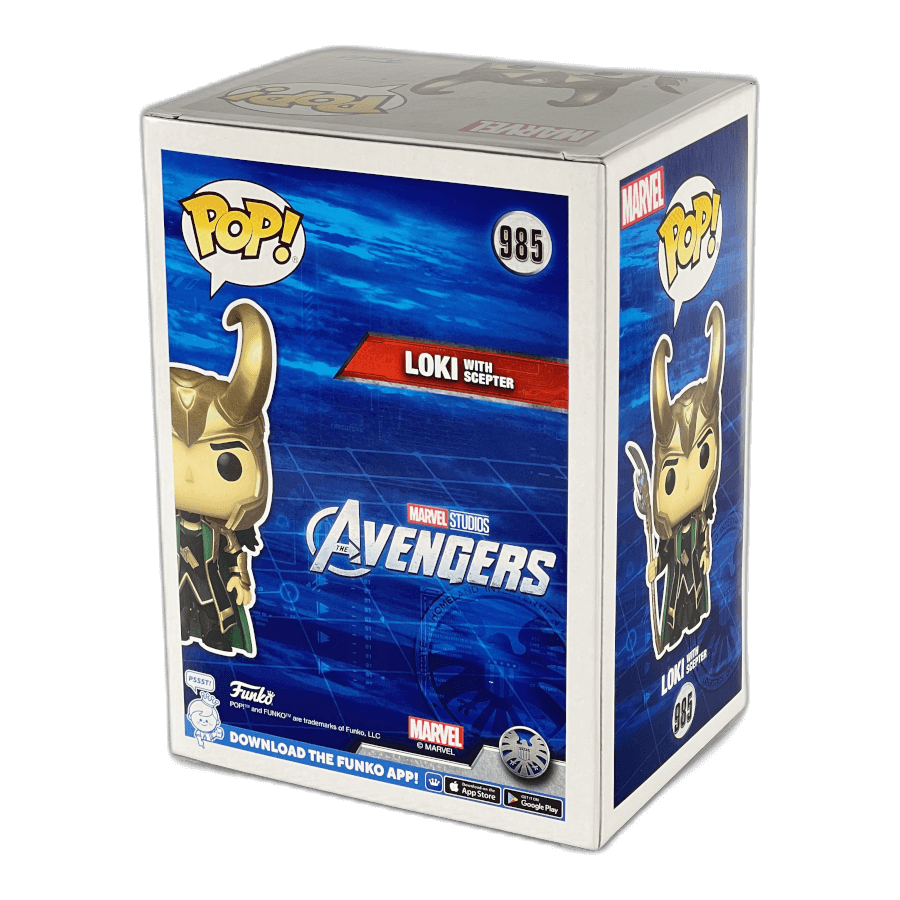 Loki with Scepter 985 (Glows in the Dark) - Marvel Avengers - Funko Pop