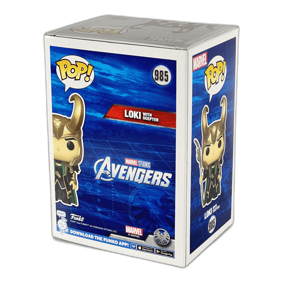 Loki with Scepter 985 (Glows in the Dark) - Marvel Avengers - Funko Pop