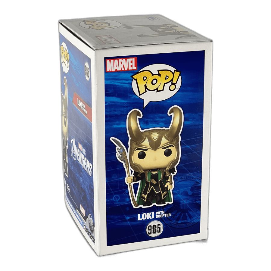 Loki with Scepter 985 (Glows in the Dark) - Marvel Avengers - Funko Pop