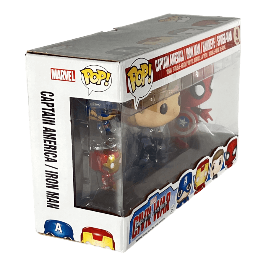 Captain America / Iron Man / Hawkeye / Spider-Man - 4 Pack - Civil War - Funko Pop