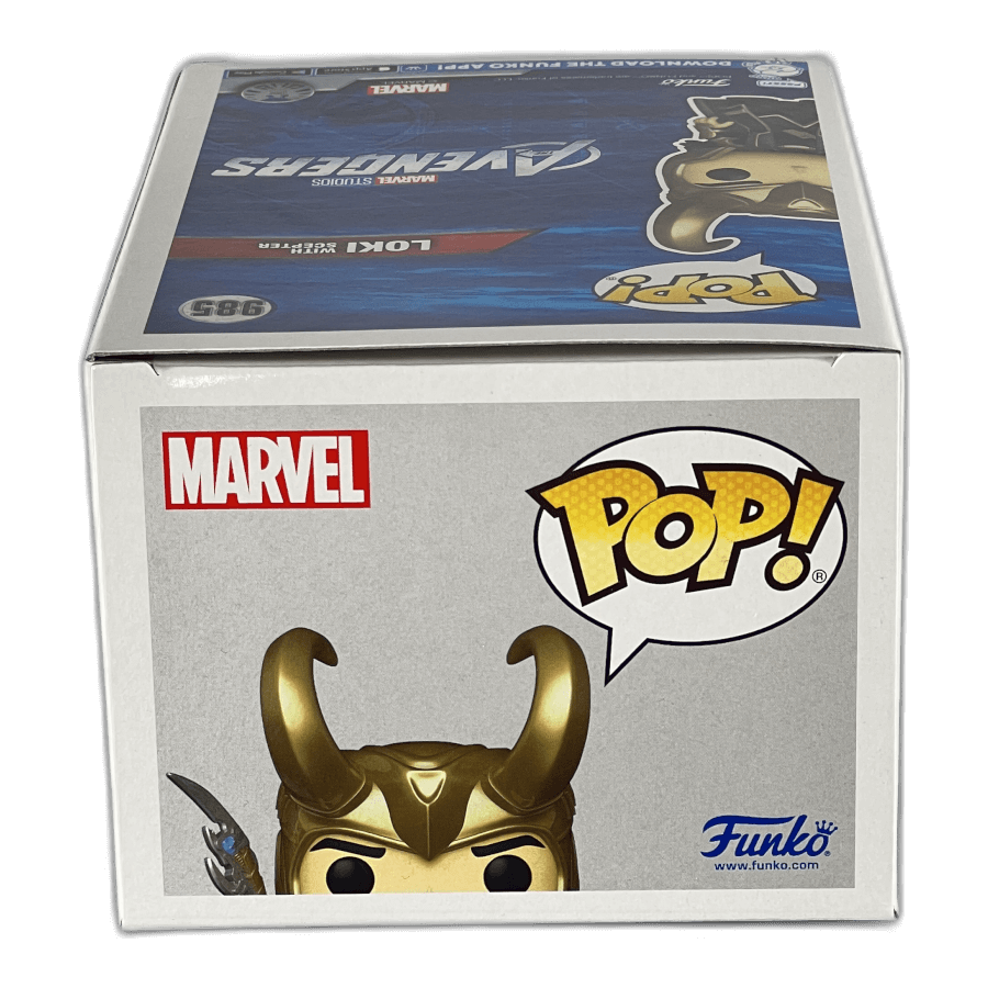 Loki with Scepter 985 (Glows in the Dark) - Marvel Avengers - Funko Pop