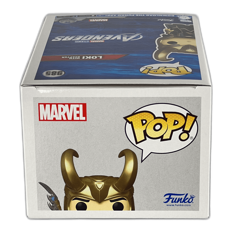 Loki with Scepter 985 (Glows in the Dark) - Marvel Avengers - Funko Pop