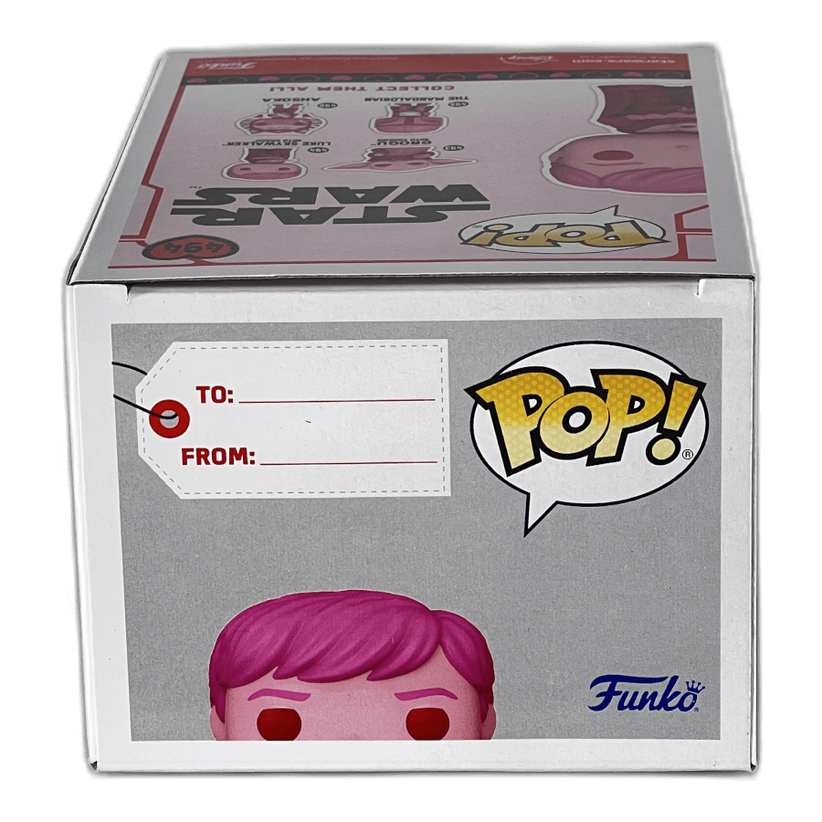 Luke Skywalker with Grogu (Pink) 494 - Star Wars - Funko Pop