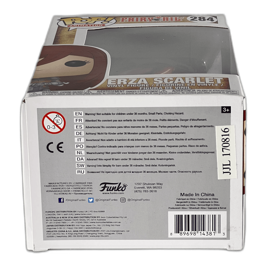 Erza Scarlet 284 - Fairy Tail - Funko Pop