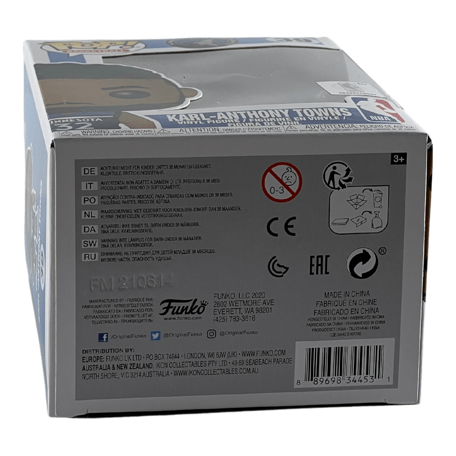 Karl-Anthony Towns 39 - Minnesota Timberwolves NBA - Funko Pop
