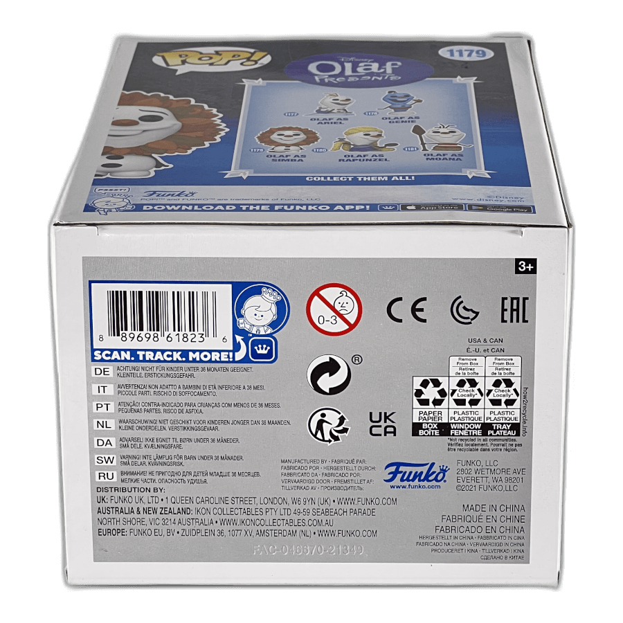 Olaf As Simba 1179 - Frozen - Funko Pop