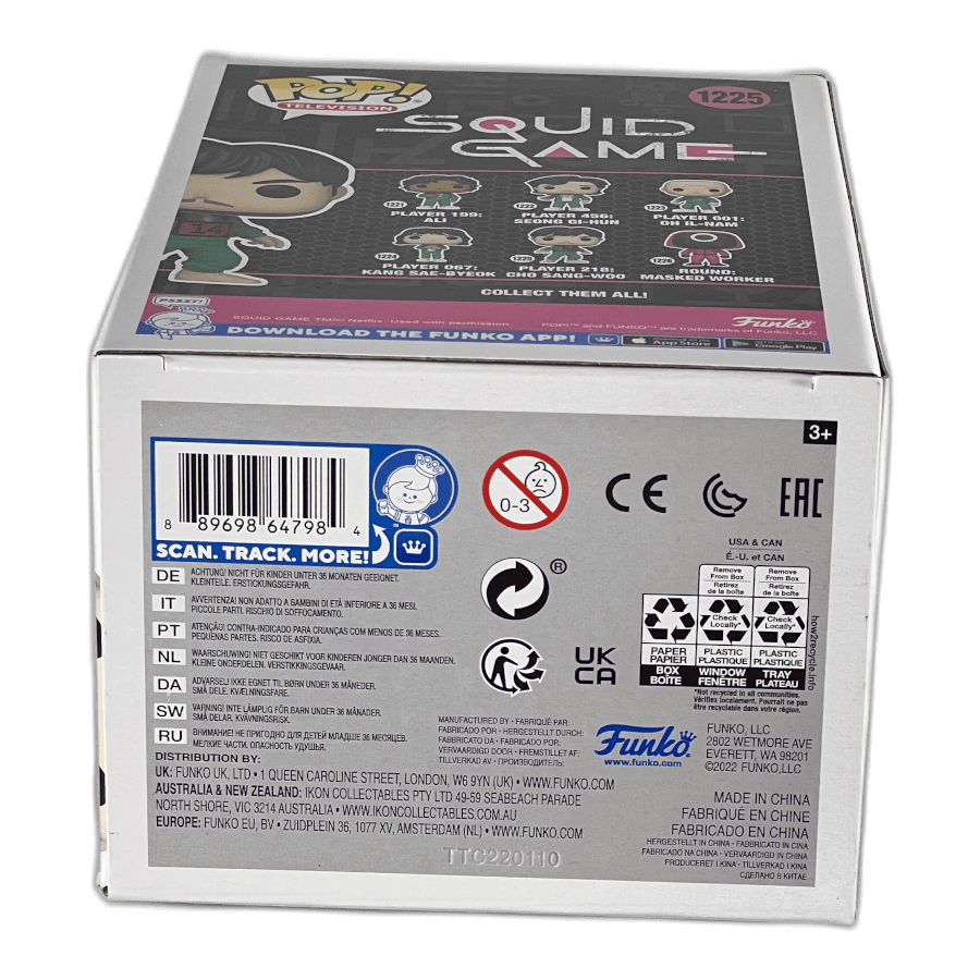 Player 218: Cho Sang-Woo 1225 - Squid Game - Funko Pop