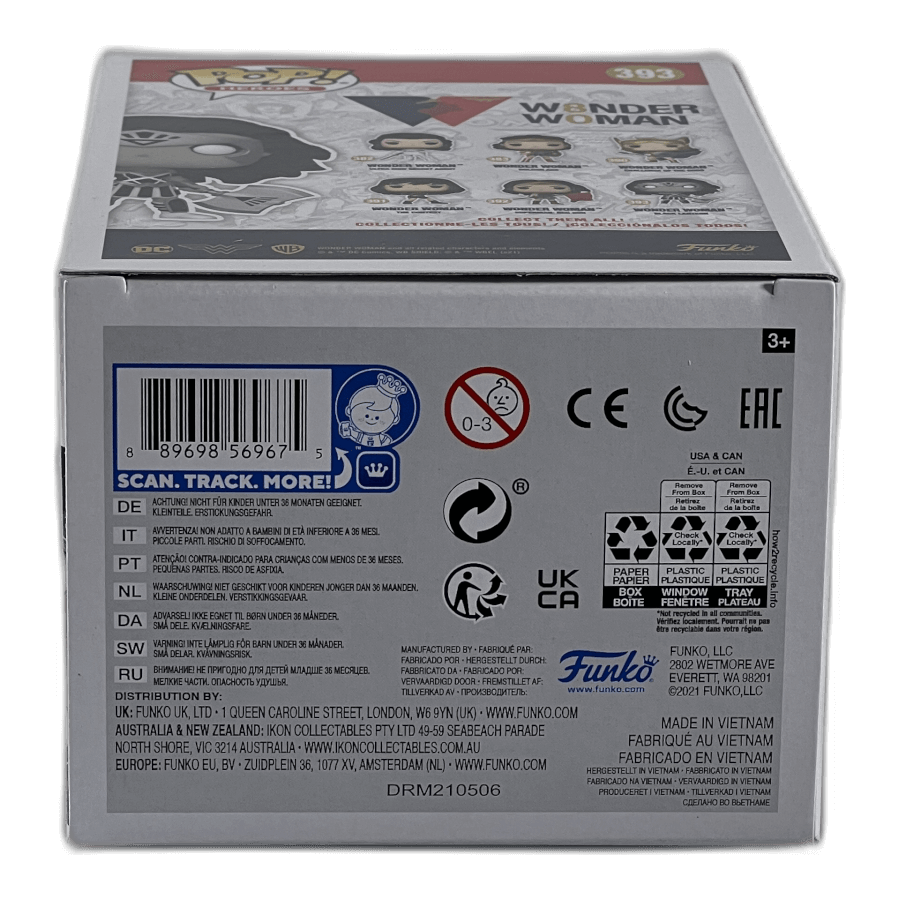 Wonder Woman Black Lantern 393 (Glows in the Dark) - Funko Pop