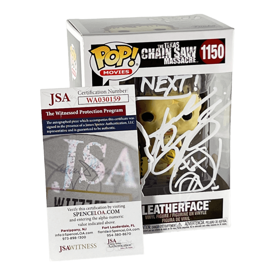 Leatherface 1150 - Signed by Andrew Bryniarski Certified! - Texas Chain Saw Massacre - Funko Pop