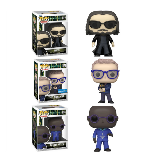 Matrix Resurrections Pack 3 Neo, Analyst and Morpheus - The Matrix - Funko Pop
