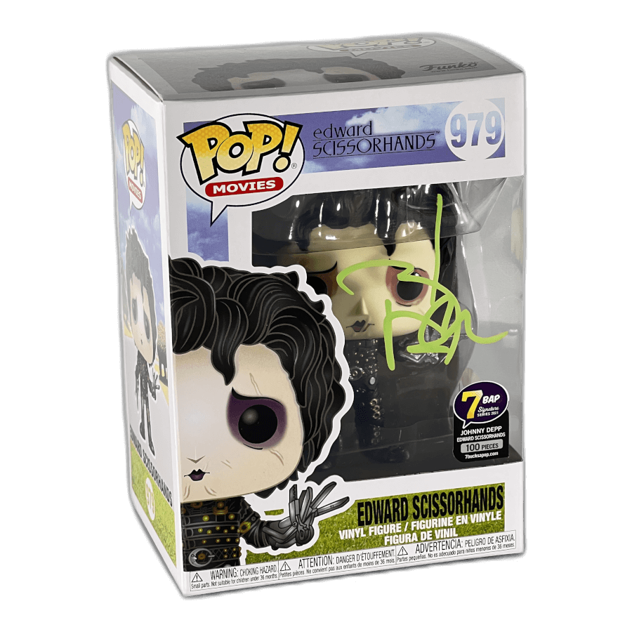 Edward Scissorhands 979 - Signed by Johnny Depp - Certified - Grail Funko Pop