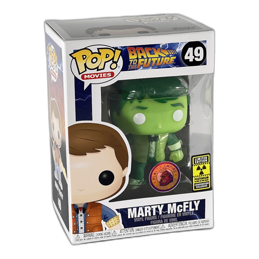 Marty McFly 49 - Plutonium Glows in the Dark - Grail Limited Edition 3000 pieces - Back to the Future - Funko Pop