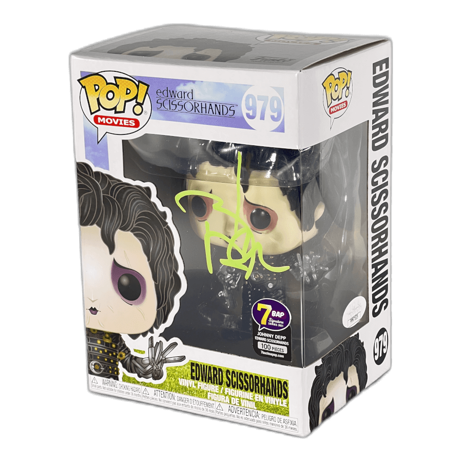 Edward Scissorhands 979 - Signed by Johnny Depp - Certified - Grail Funko Pop