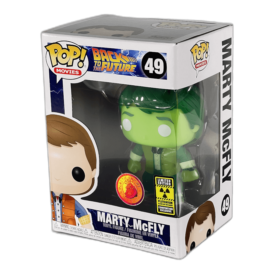 Marty McFly 49 - Plutonium Glows in the Dark - Grail Limited Edition 3000 pieces - Back to the Future - Funko Pop