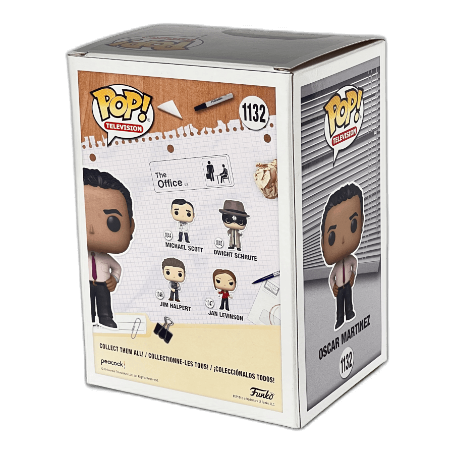 Oscar Martinez 1132 - Signed by Oscar Nuñez Certified - The Office - Funko Pop