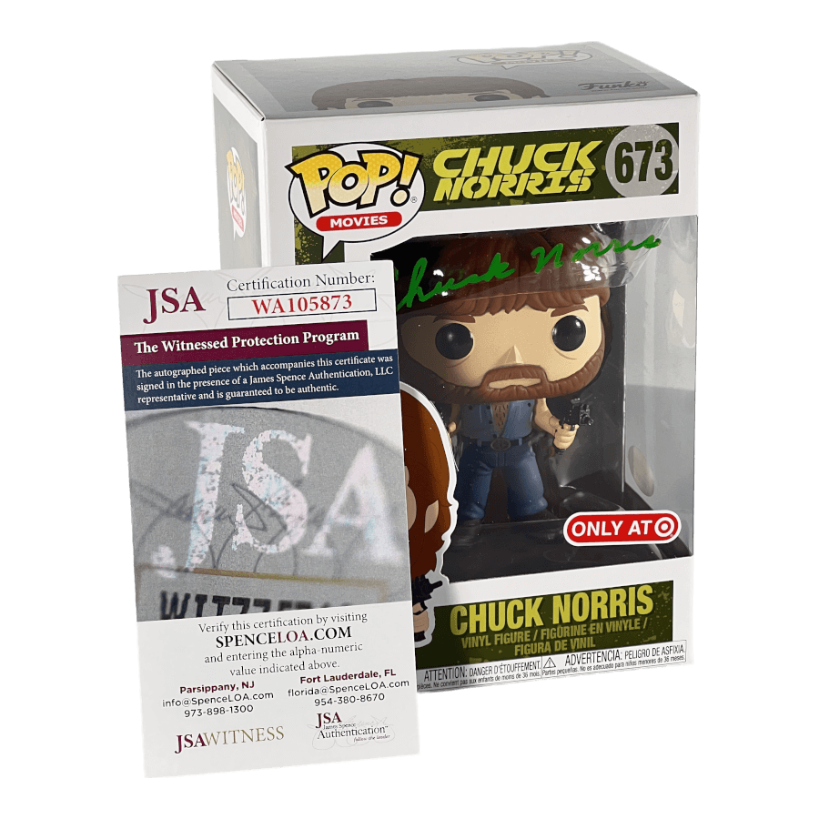 Chuck Norris 673 - Signed Grail w/ Certificate- Funko Pop