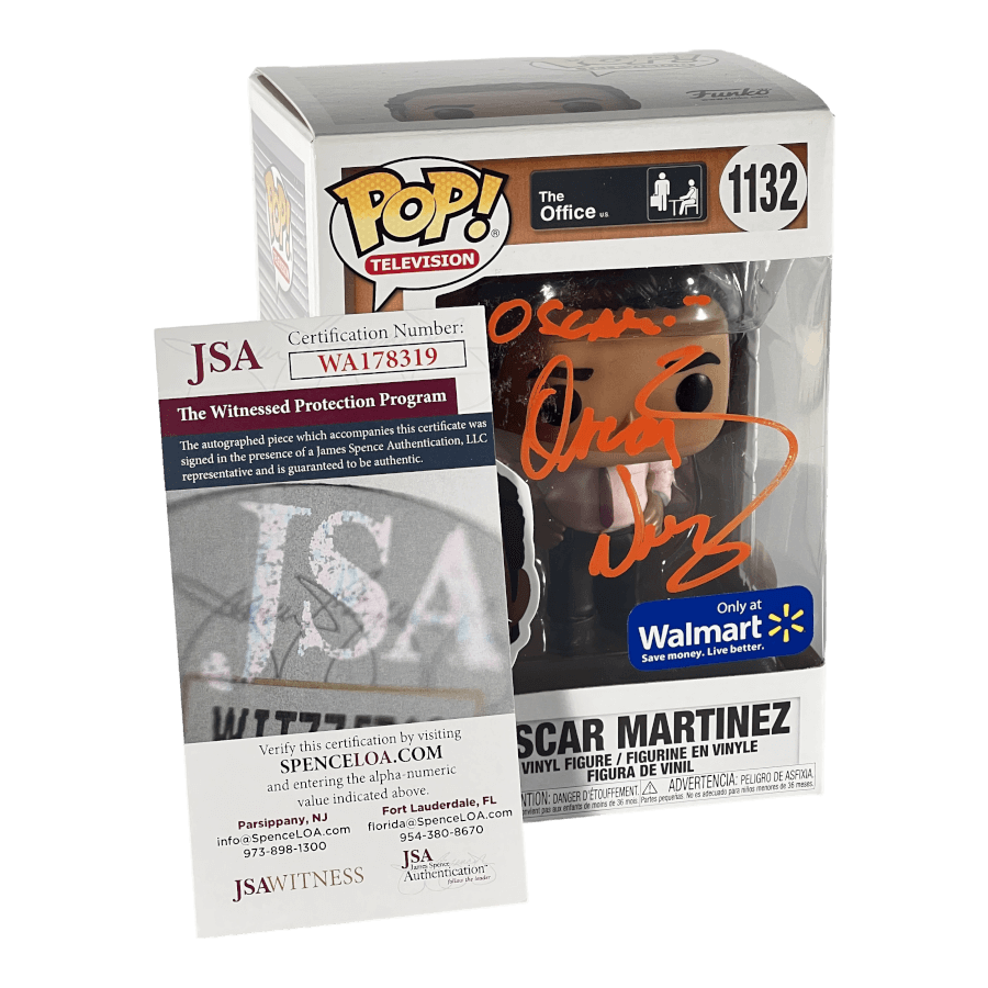 Oscar Martinez 1132 - Signed by Oscar Nuñez Certified - The Office - Funko Pop